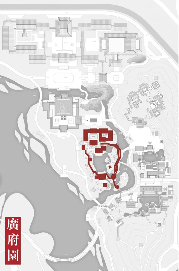 Ландшафтное оформление культурного центра с элементами водного ландшафта