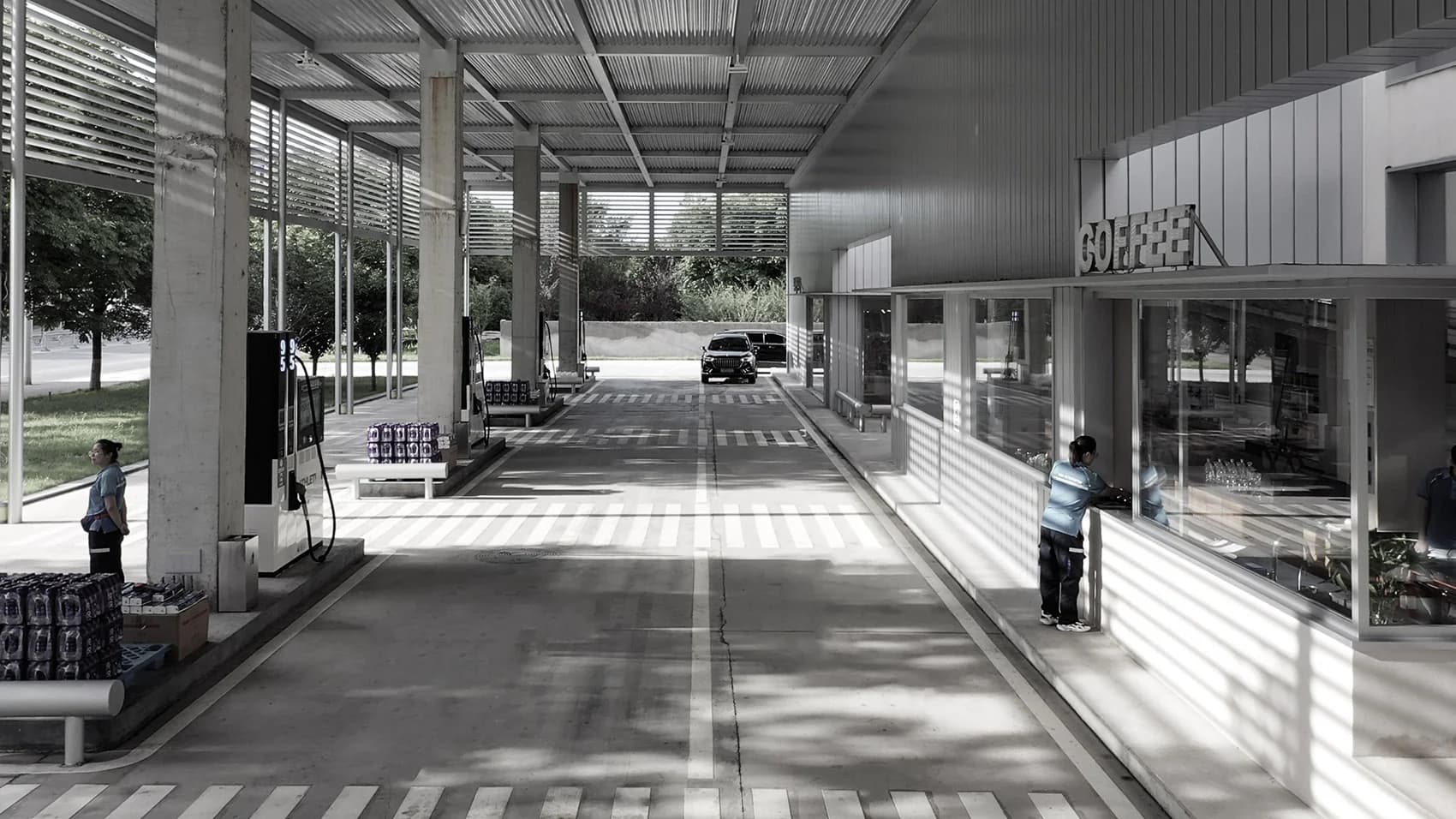 Музей и автозаправка в стиле Хуэйцзун