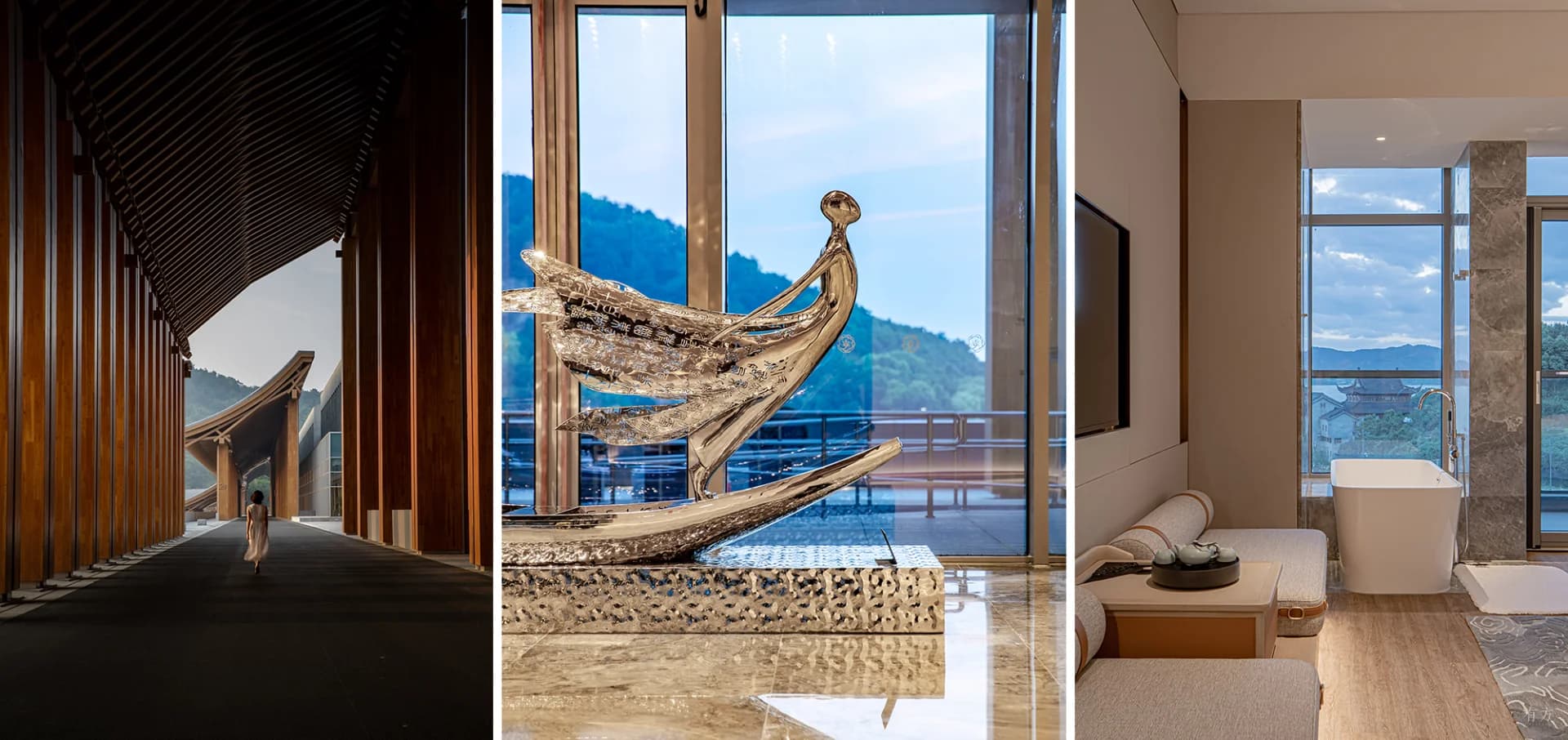 Международный конференц-центр: Рисовые поля и мосты